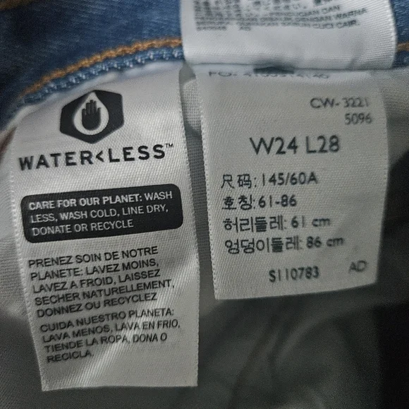 LEVI'S 501 Distressed Skinny Jeans | SZ 24 x 28 - Picture 7 of 9